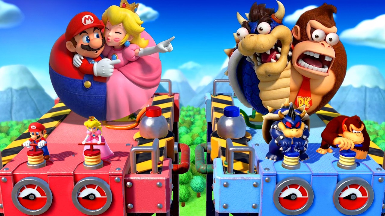 マリオパーティ スイッチ】2対2ミニゲーム集 マリオ＆ピーチ VS クッパ