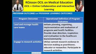 Datos Tools in Measuring Program and Learning Outcomes - A Guide in Designing a Master Blueprint (Part1) Actualización