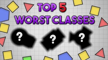 Diep.io // TOP 5 WORST CLASSES [2018] // Weakest Diep.io Tanks