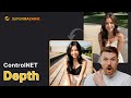 Introducing depth controlnet in supermachine transform your ai image generation