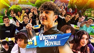 JE JOUE EN CLASSE AVEC MES POTES DE LYCÉE À FORTNITE BATTLE ROYALE ! #2