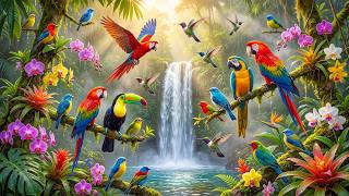 Beautiful Bird Sounds with Soft Piano 🌧️ Gentle Rain & Forest Birds, Meditation & Relaxation screenshot 1