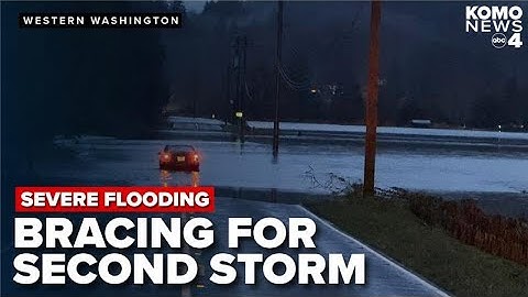 Second atmospheric river looms as western Washington battles widespread flooding