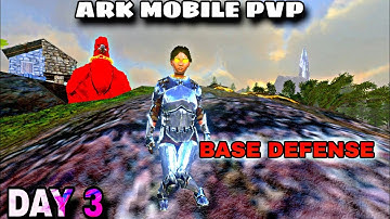 Ark mobile PvP || base Defense Part 3 rid fob and op PvP 😈