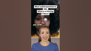 Most asked question in interview Where vs Having Clause #sql #dataanalytics #interview #ai