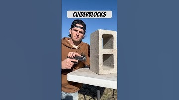 Bulletproof testing cinder blocks