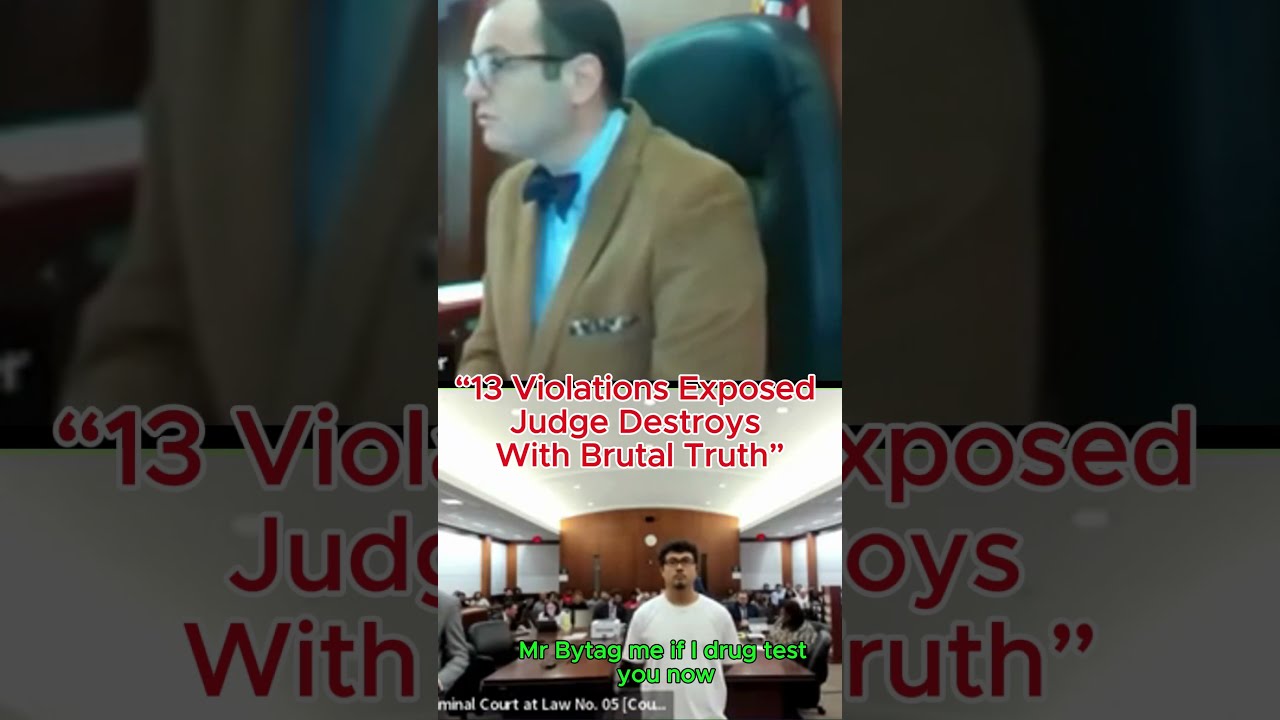  Judge Exposes 13 Bond Violations Shocks Court Courtroomdrama Justiceinaction