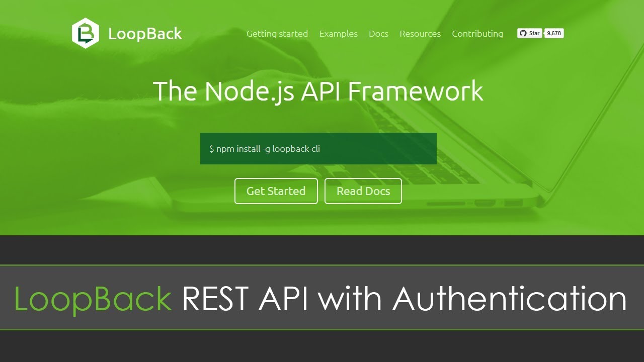 LoopBack REST API with Authentication learn programming online