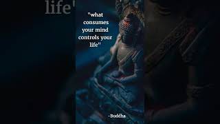 Budda: &quot;What consumes your mind consumes your life.&quot; #buddha #zen #meditation