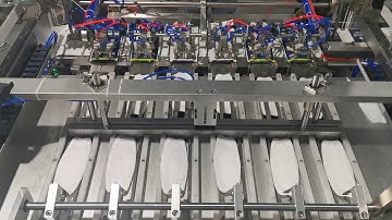 Auto 1+1 KF94 fish shape mask machine with packing production line 120pcs/min