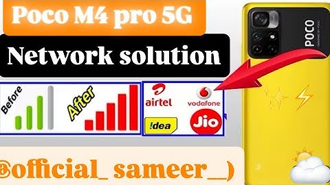 How to Fix Poco M4 5g Network Problem I Poco M4 Sim Network Not Working