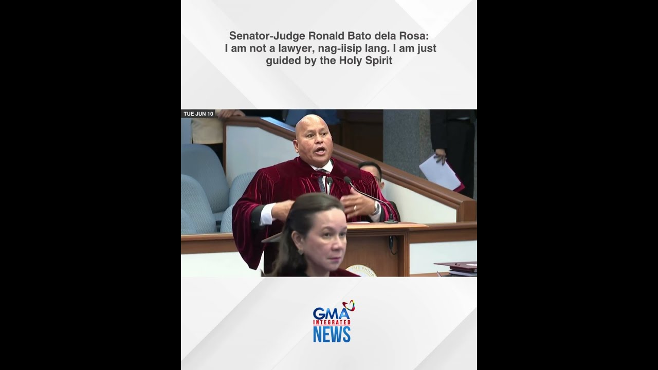  I AM GUIDED BY THE HOLY SPIRIT Sen Bato Deal Rosa GMA Integrated News