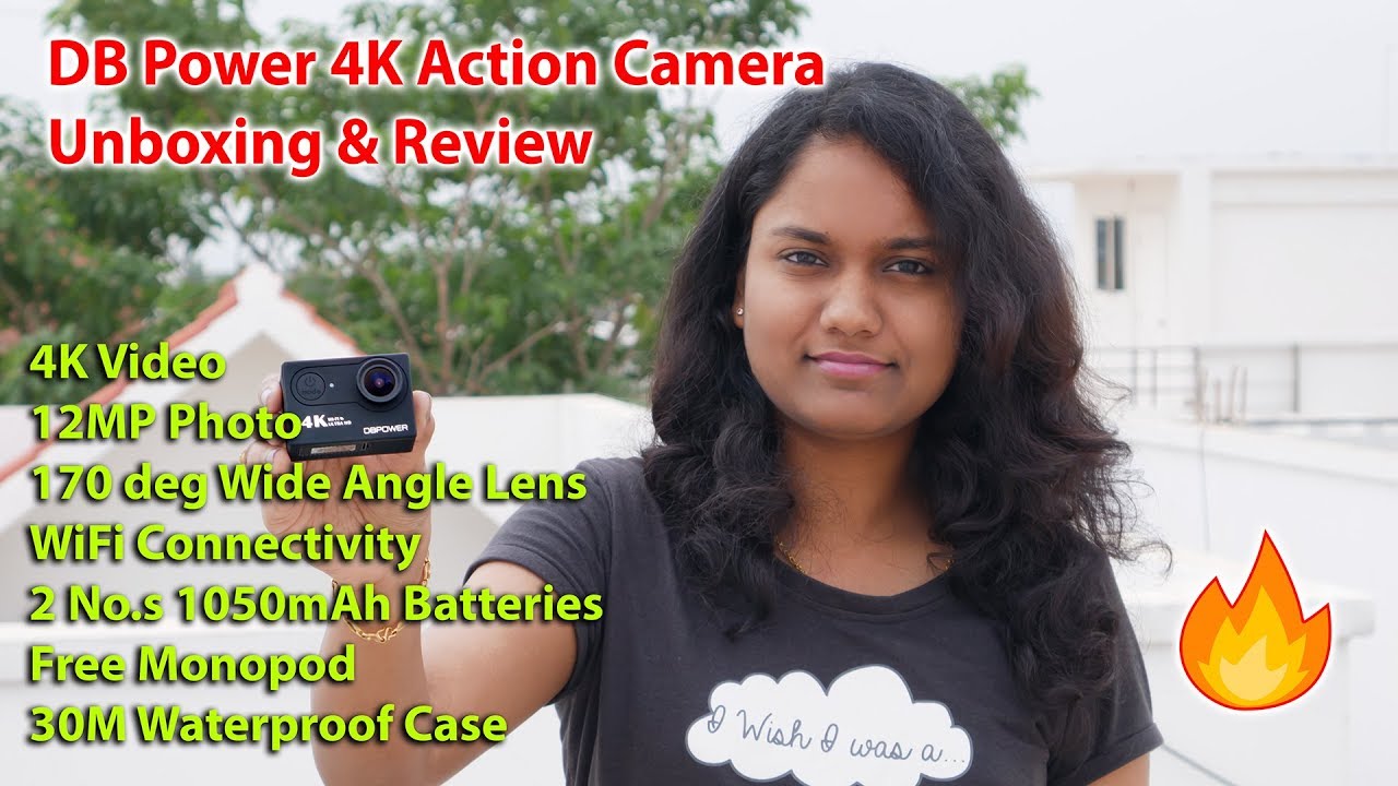 DB Power 4K Action Camera Unboxing and Review India...