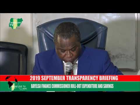 TRANSPARENCY: Bayelsa State Gov't Give Account of Expenditures for the month of September [VIDEO]