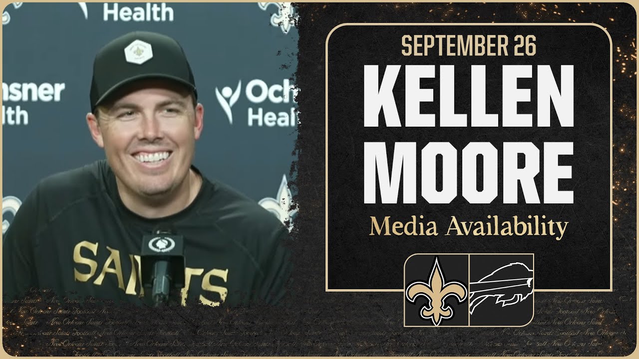 Kellen Moore previews Week 4 vs Buffalo Bills | New Orleans Saints