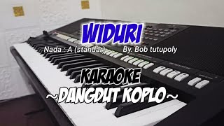 WIDURI - Bob tutupoly | Karaoke dangdut koplo