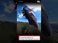 Austrian Paraglider Survives Midair Collision With Plane 😳#paraglidingaccident #paraglider #news