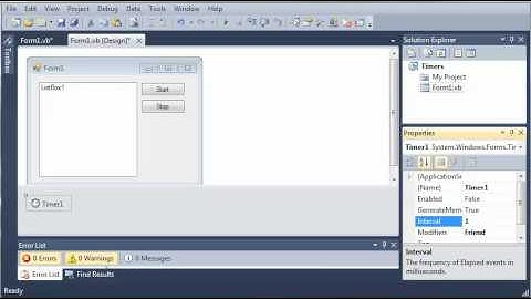 Visual Basic Tutorial - 138 - Timers