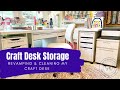 Craft Desk Storage || Revamping My Craft Desk || IKEA Desk