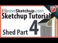 Sketchup Tutorial - Model a Shed (Part 4) - Soffit & Gable Walls Sketchup Tutorial - Model a Shed (Part 4) - Soffit & Gable Walls