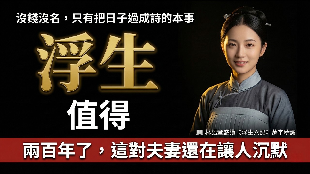 讀懂《浮生六記》才明白：一段感情值不值得，和錢無關，和這件事有關