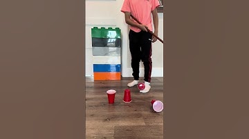 Amazing trick shot first try! #fyp #viralvideo #trickshots