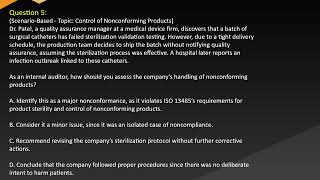 Internal audit on Medical Device QMS   ISO 13485 2016