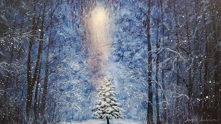 Magical Winter Forest | Glowing Pine Tree Acrylic ...