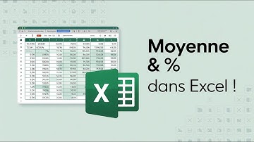 formule pour calculer moyenne et pourcentage dans excel