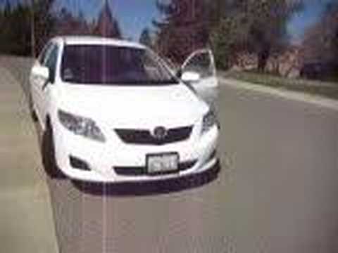 2009 Toyota Corolla Le White Exterior Youtube