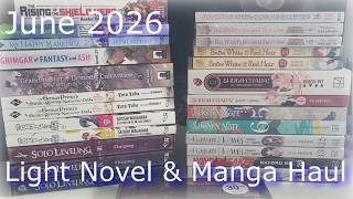 Light Novel & Manga Haul (June 2026)