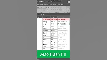 Flash Fill- Full Name- Excel tips & Tricks @BestExcel  #exceltech #excelshortcuts
