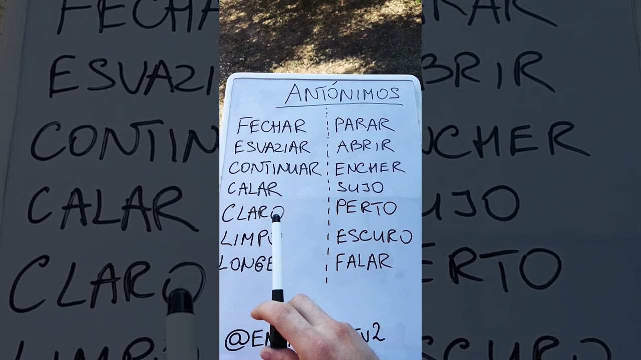 Португальский за 1-минуту или  Os Antónimos