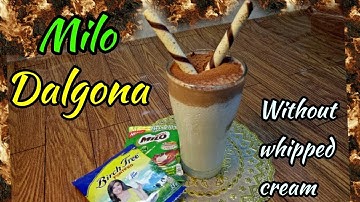 Milo Dalgona 달고나  Without Whipped Cream