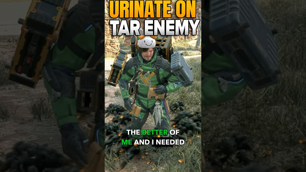 Attacking The Tar Creatures With Urine In Death Stranding 2