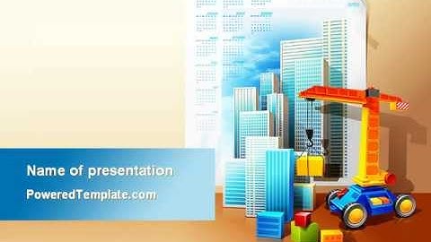 Building Calendar PowerPoint Template by PoweredTemplate.com