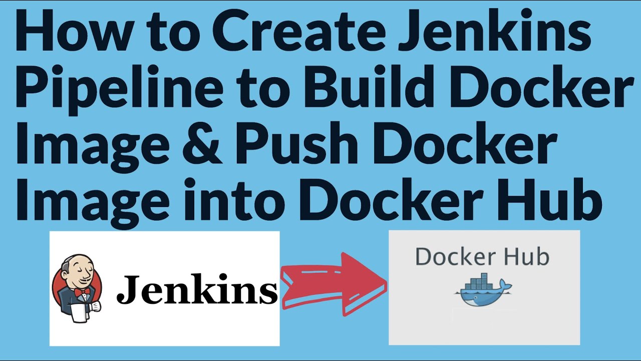 Jenkins Pipeline To Automate Docker Builds | Create Docker Image  Push Docker Image Into Docker Hub