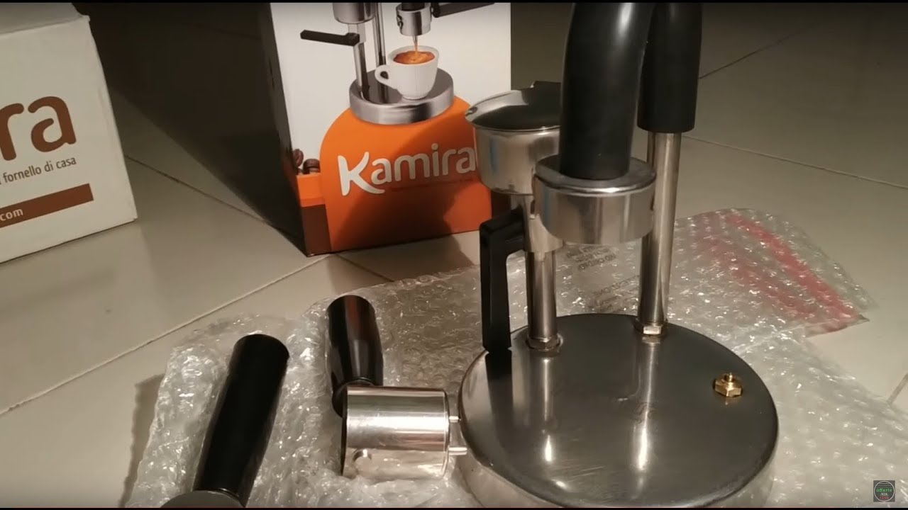 Kamira Espresso Cremoso - La Straordinaria Macchina per Espresso Kamira -  zero inquinamento perché usa la polvere di caffè ad uso moka - no cialde e  no capsule - funziona su qualsiasi