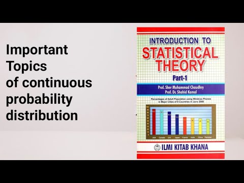 Important topics of continuous probability distribution - YouTube