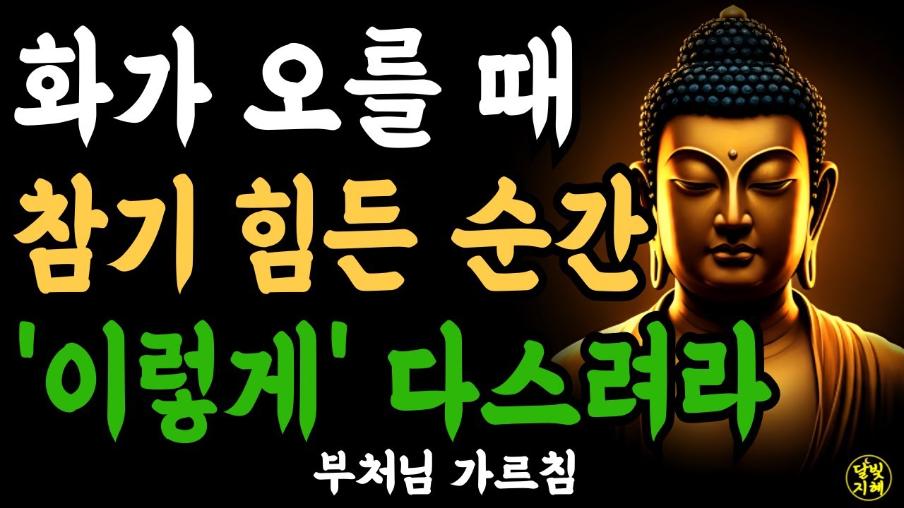 화가 올라 올때 참기 힘든 순간 이렇게 다스려라ㅣ부처님 말씀ㅣ불교 명언ㅣ석가모니 가르침ㅣ반야심경