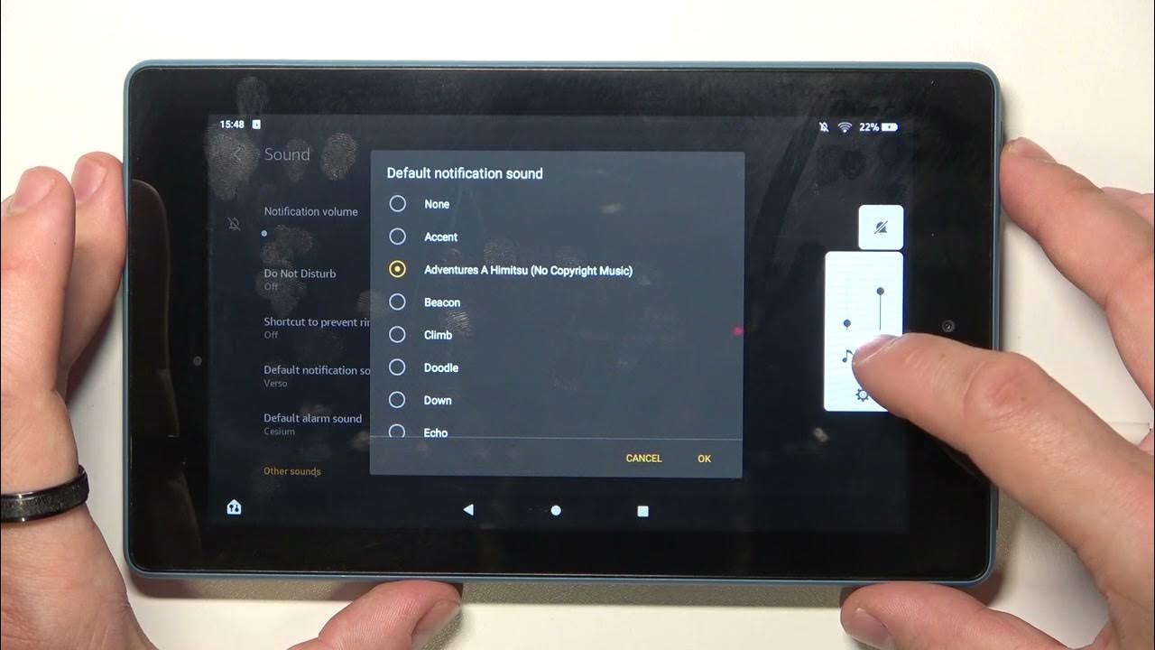 Amazon Fire 7 - How To Setup Custom Notification Sounds - YouTube