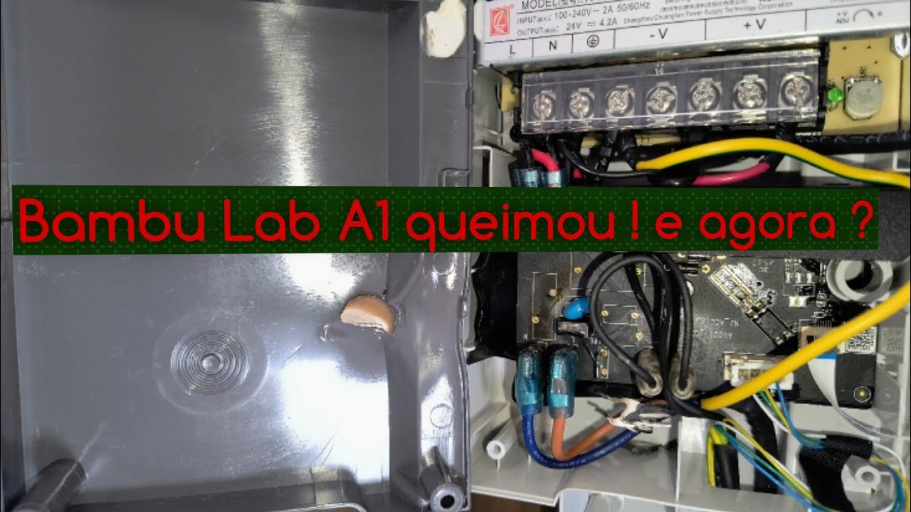 Bambu A1 queimou ! E agora ?
