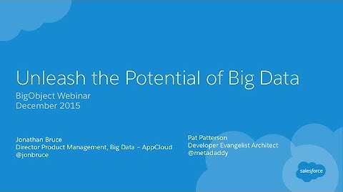 Analyze billions of records on Salesforce App Cloud with BigObject