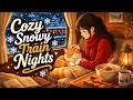 Winter Train Through the Snow ❄️🐈 Hot Soup, Soft Lanterns & Calm Night Ambience | Ghibli-Style ASMR