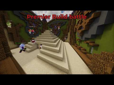 %on premier BUILD BATTLE sur minecraft