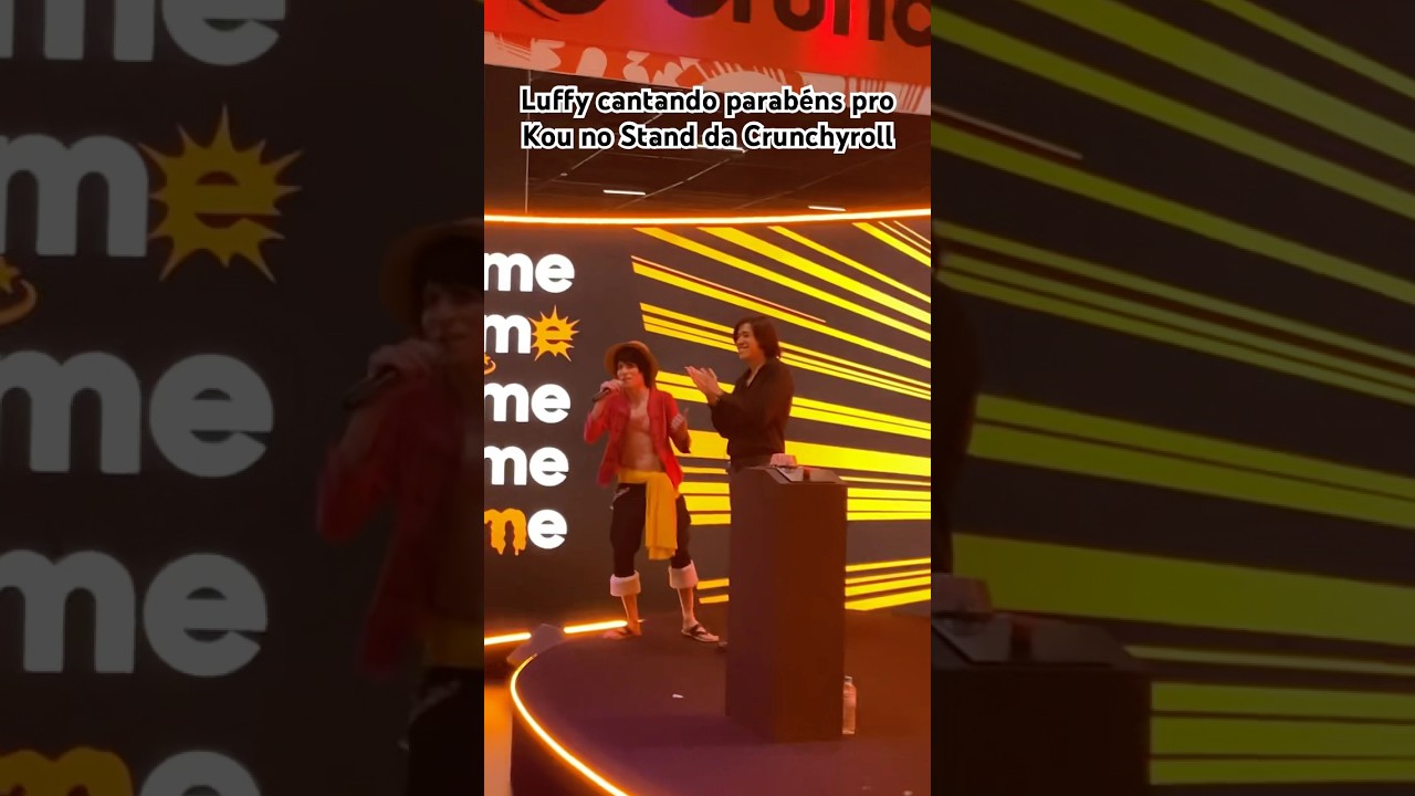 Luffy no stand da Crunchyroll Anime Friends 2025 #onepiece #luffy #luffycosplay