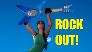 Lara Croft ROCKS OUT in Fortnite for 10 minutes or so.