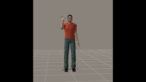 Saying Hi in Poser Pro