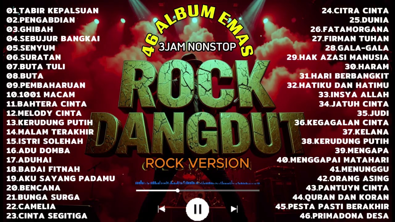 46 LAGU ALBUM EMAS ROCK DANGDUT PILIHAN 2026 || ROCK VERSION