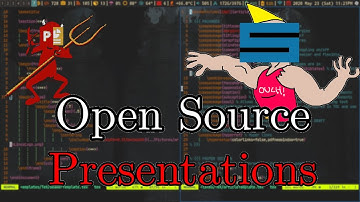 Open Source Software Presentation Formats & Tools